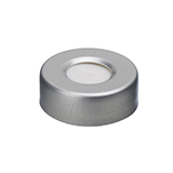 20mm Aluminum Crimp Seal (silver) with Septa PTFE/Silicone, pk.100